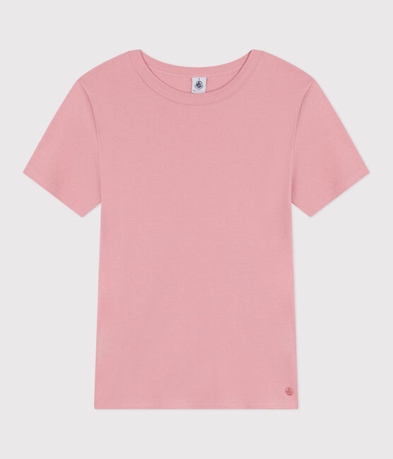 Women's Iconic plain cotton T-shirt CHARME pink