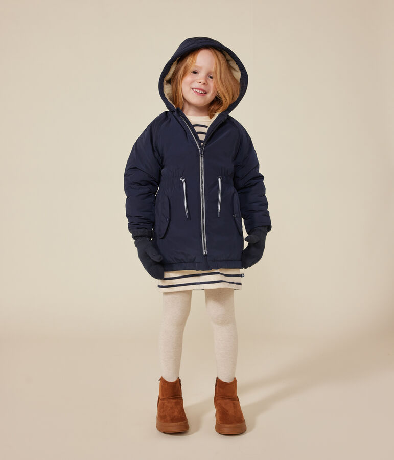 Girls' parka blue