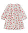 Baby Girls' Long-Sleeved Print Dress BELUGA grey/MULTICO white