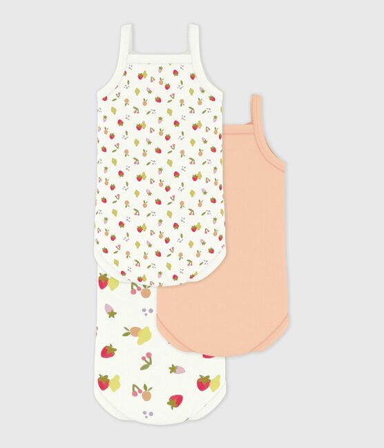 Pack of babies' strappy cotton bodies variante 1