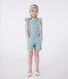 Children's sleeveless floral cotton jumpsuit