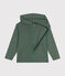 Boys' Cotton Rib Zip-Up Hoodie CROCO green