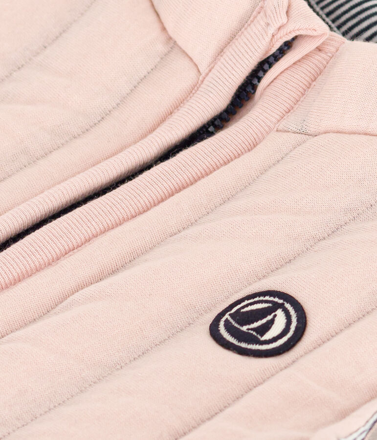 Babies' Unisex Quilted Tube Knit Bodywarmer SALINE pink