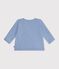 Babies' wool and cotton knit wrapover top POLAIRE