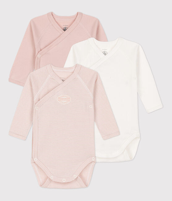 Babies' Long-Sleeved Cotton Bodysuits - 3-Pack variante 1