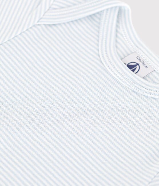 Babies' short-sleeved printed cotton body GOMME /MARSHMALLOW