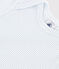 Babies' short-sleeved printed cotton body GOMME /MARSHMALLOW