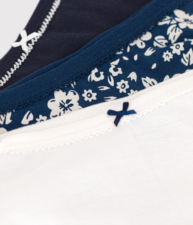 Girls' Flower Cotton Briefs - 3-Pack multicolor