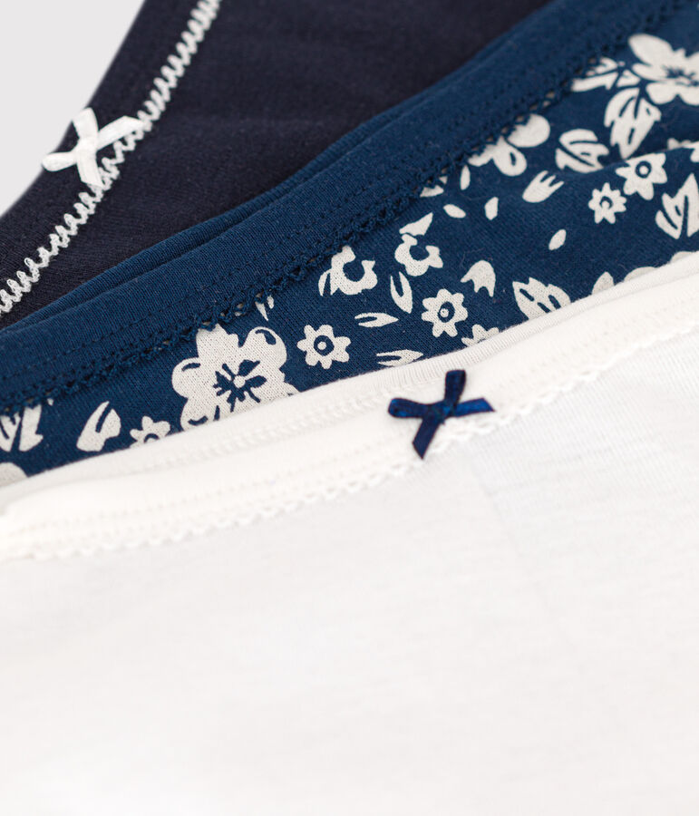 Girls' Flower Cotton Briefs - 3-Pack multicolor