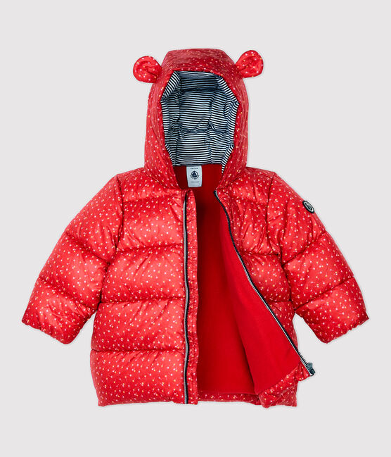 Babies' Quilted Jacket TERKUIT red/MULTICO white