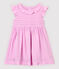 Baby Girls' Short-Sleeved Crêpe Dress BOHEME pink