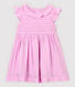 Baby Girls' Short-Sleeved Crêpe Dress