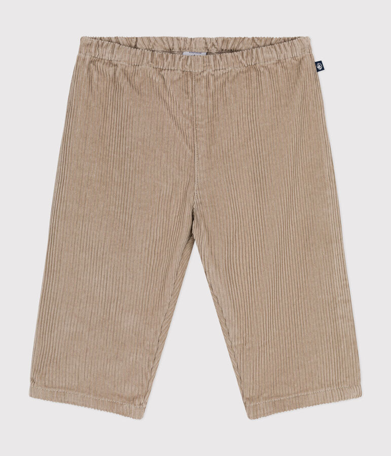 Babies' corduroy trousers HUITRE