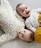 Baby Boys' Sleepsuit in Extra Warm Brushed Terry Towelling MARSHMALLOW white/MULTICO white