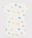Babies' short printed cotton jumpsuit