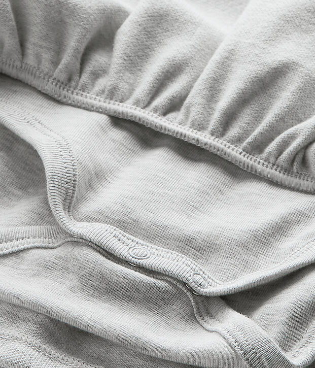 Baby girl's short-sleeved dress grey