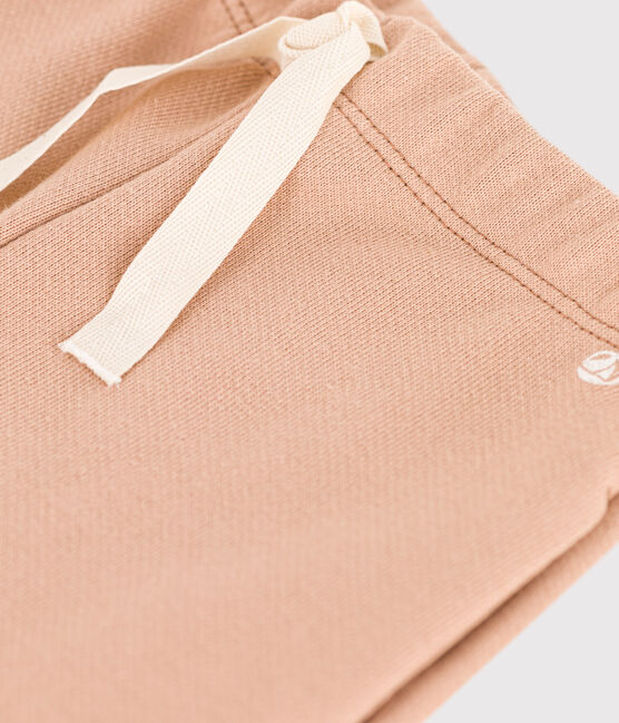 Babies' Plain Fleece Trousers VINTAGE beige
