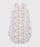 Babies' 2 TOG flower-print cotton sleeping bag white/multicolor