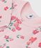 Children's floral print cotton nightdress JOLI pink/MULTICO white