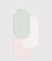 Babies' floral cotton bodysuits with straps - 3-Pack variante 1