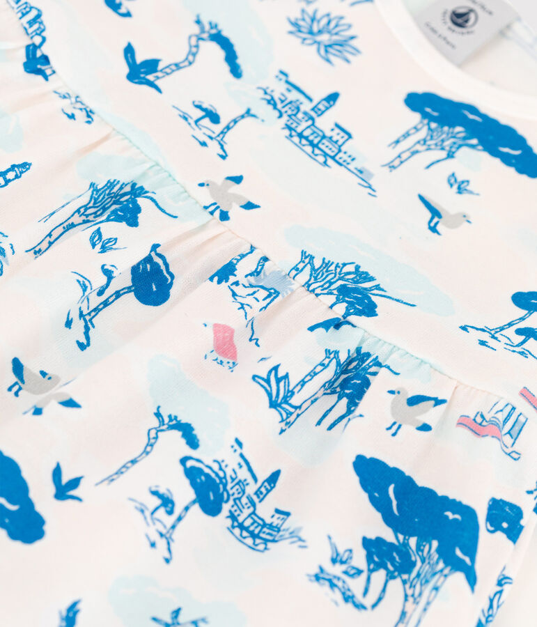 Baby Girls' Sleeveless Jersey Print Dress white/multicolor