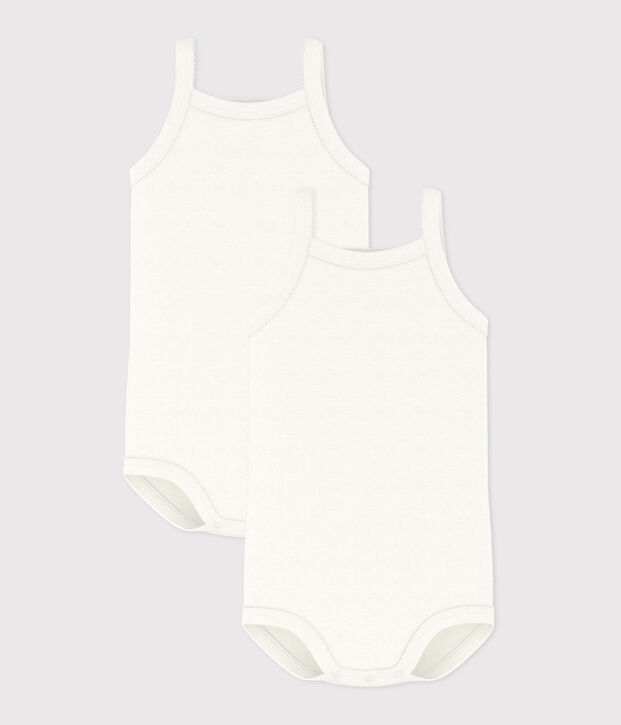 Baby Girls' Strappy Bodysuits - 2-Pack multicolor