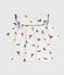 Babies' long sleeved berry-print cotton dress MILK /MULTICO