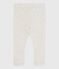 Babies' plain cotton leggings MONTELIMAR CHINE beige