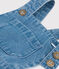 Babies' Light Denim Dungaree Shorts DENIM CLAIR blue