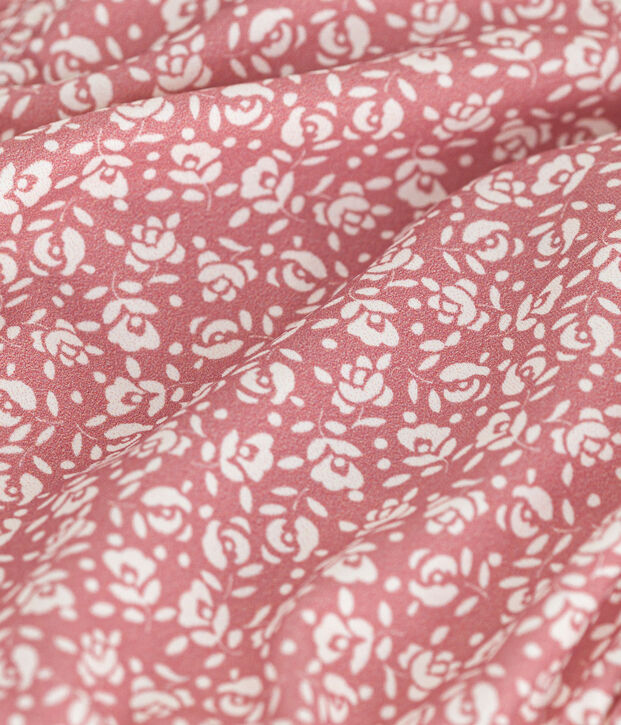 Babies' swim briefs pink/white