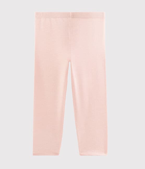 Girls' Elastane Jersey Leggings MINOIS pink