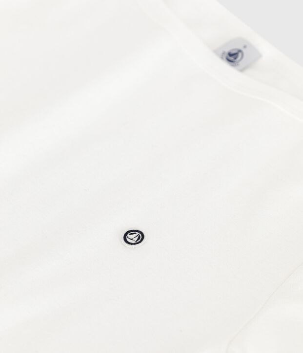 Iconic Women's Admiral Collar Cotton T-Shirt white