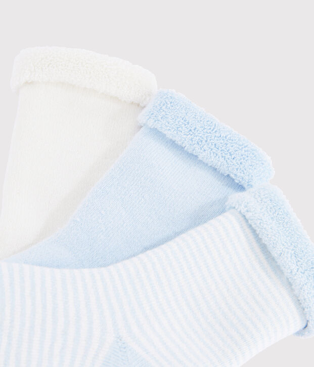 Knitted Babies' Socks - 3-Piece Set multicolor