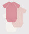 Wrapover Short-Sleeved Patterned Cotton Bodysuits - 3-Pack variante 2