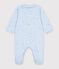 Babies' star print tube knit pyjama suit blue/multicolor
