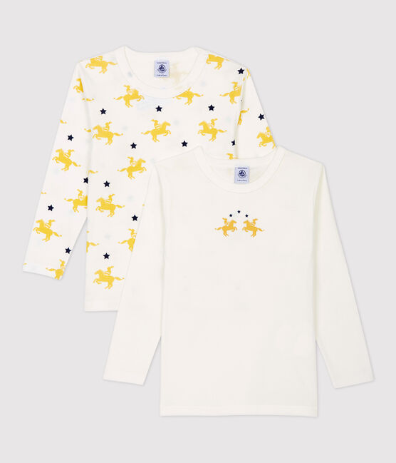 Boys' Knight Print Long-Sleeved Cotton T-Shirts - 2-Pack variante 1