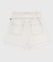 Children's plain cotton shorts white