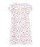 Girls' print nightdress ECUME white/CUPCAKE pink/MULTICO