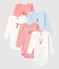 Baby Girls' Long-Sleeved Cotton Bodysuit - 5-Pack variante 1