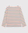 Women's Breton Cotton Top MARSHMALLOW white/SMOKING /CAROTTE