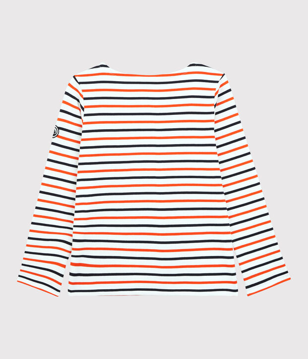 Women's Breton Cotton Top white/blue/orange