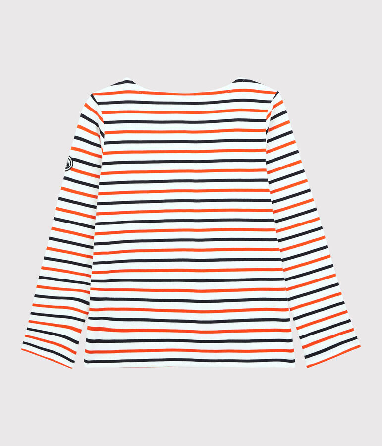 Women's Breton Cotton Top white/blue/orange
