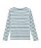 Women's long-sleeved t-shirt FONTAINE blue/MARSHMALLOW white