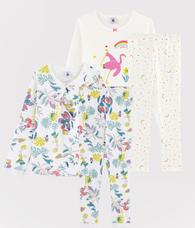 Girls&rsquo; Ribbed Tube Knit Pyjamas - 2-Piece Set multicolor