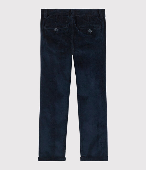 Boys' Velvet Trousers SMOKING blue