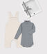 Babies' Gift Set: Dungarees and Roll-Neck Bodysuit