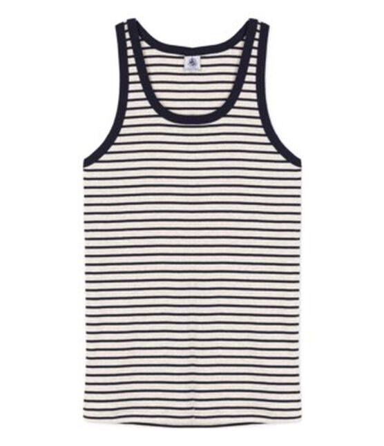 Women's Iconic Cotton Vest MONTELIMAR beige/SMOKING blue