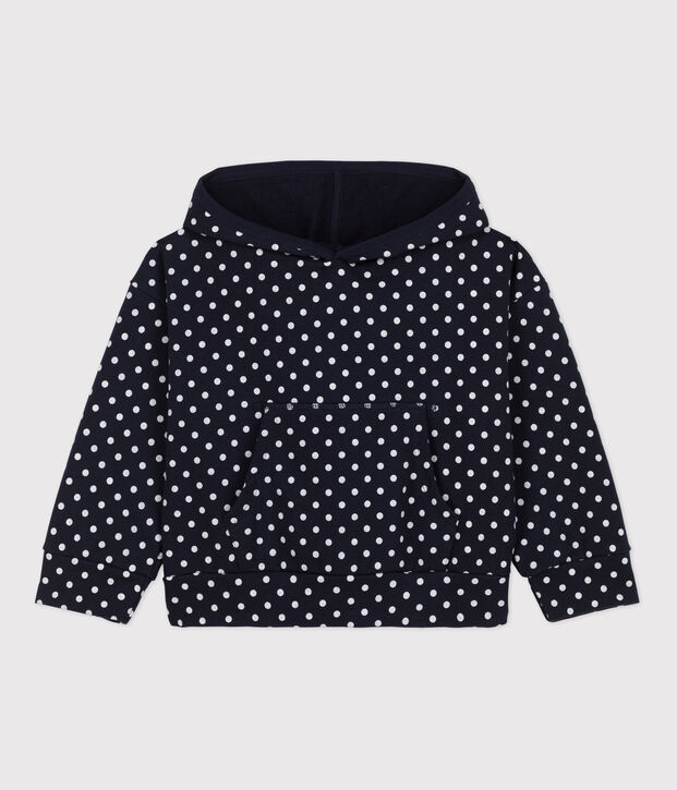 Girls' Hoodie blue/ecru
