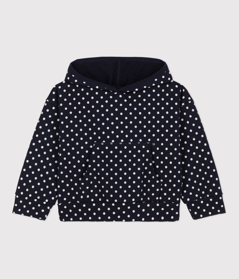 Girls' Hoodie blue/ecru