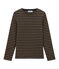 iconic men's breton top SMOKING blue/BRINDILLE brown